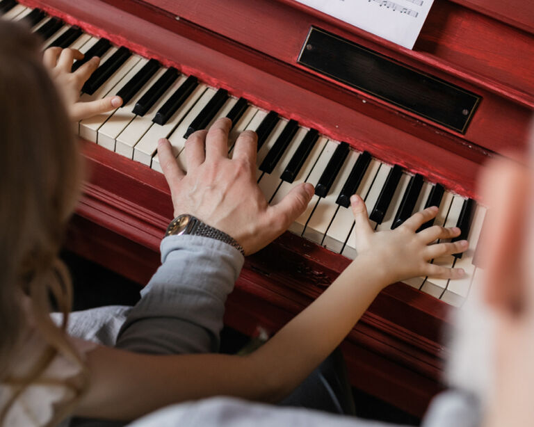 Piano playing