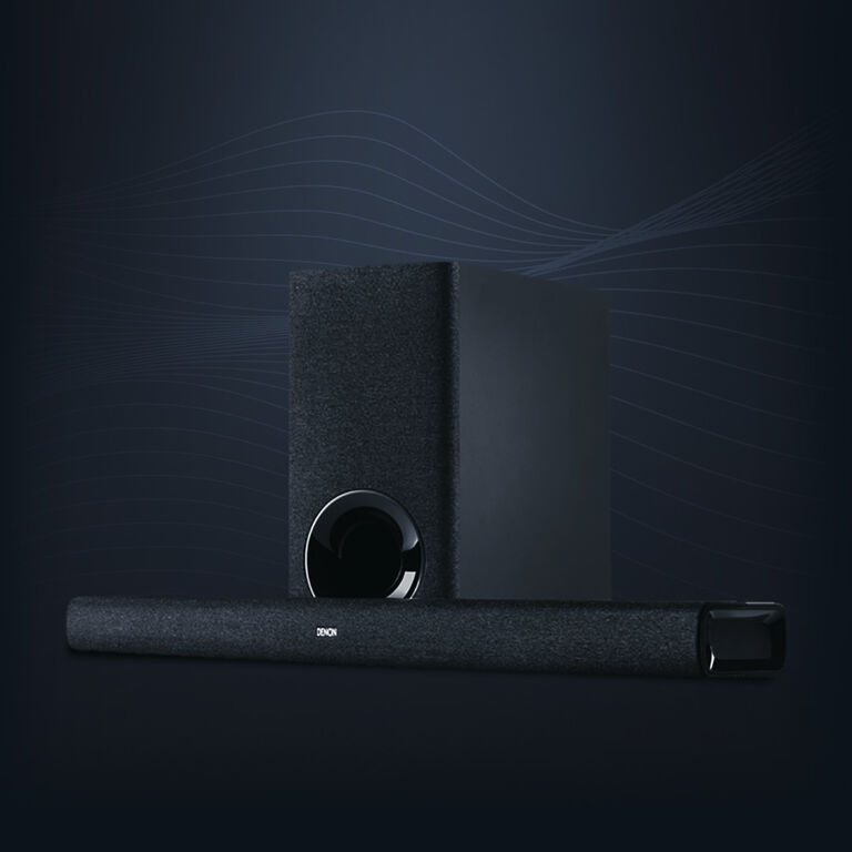 A Sound Bar and Subwoofer