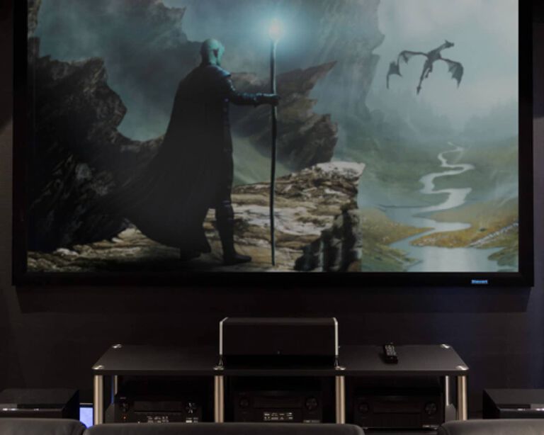 A tv screen
