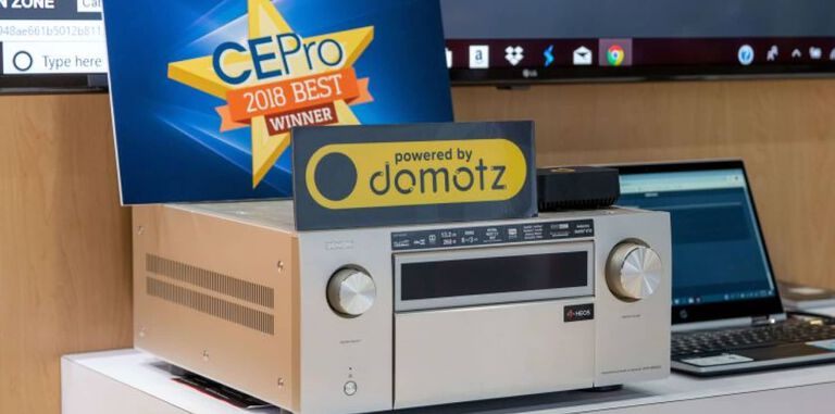 Awards sitting on an AVR