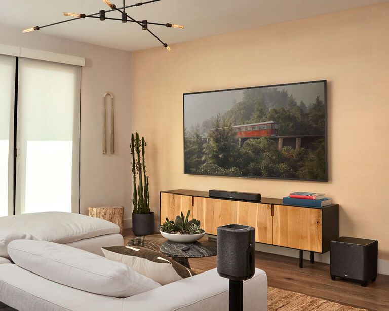 A home theater set up