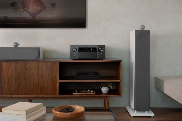 An AVR with speakers