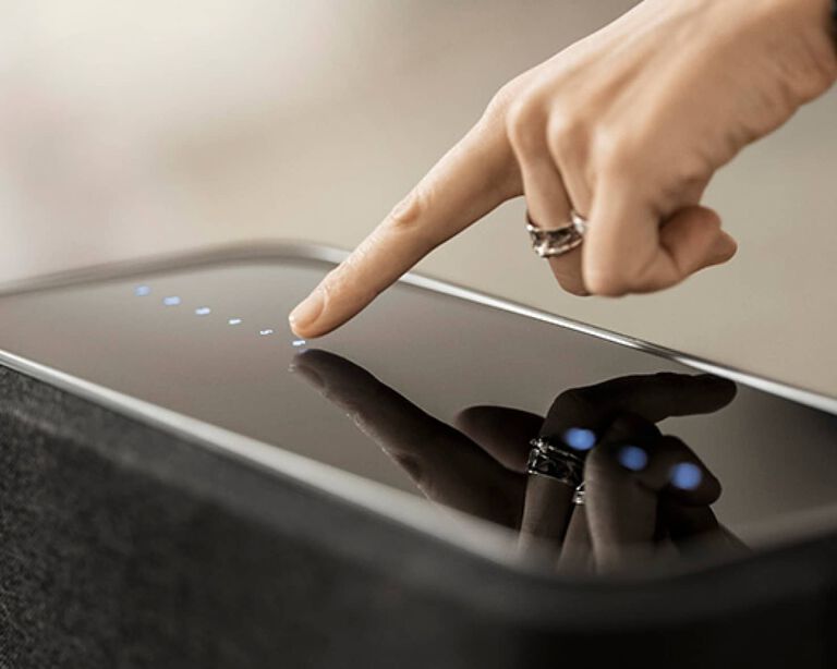 A person pressing control buttons