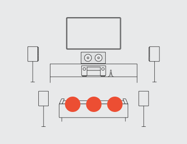 An icon of a home theater