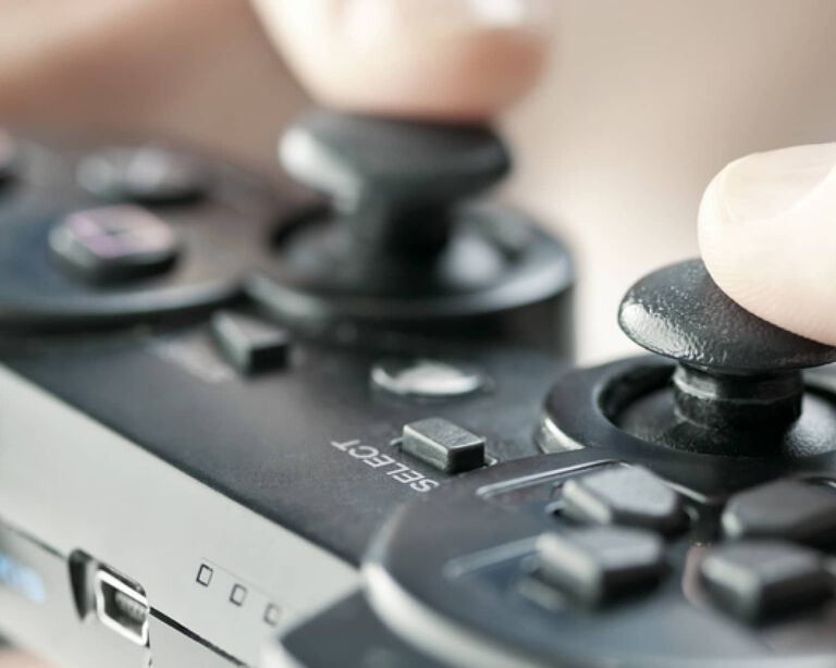 A PlayStation controller
