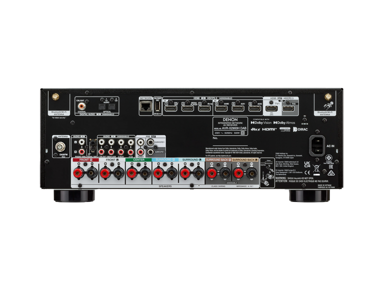 Denon AVR-X2900H DAB, Black, dynamic