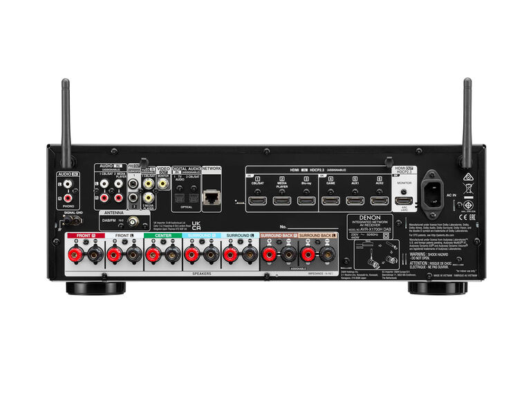 AVR-X1700H DAB, Black, dynamic