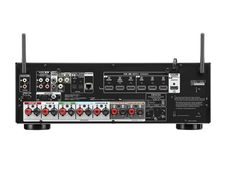 AVR-X1700H, ブラック, dynamic