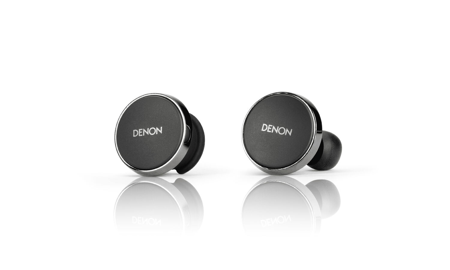 A peair of earbuds on a white background