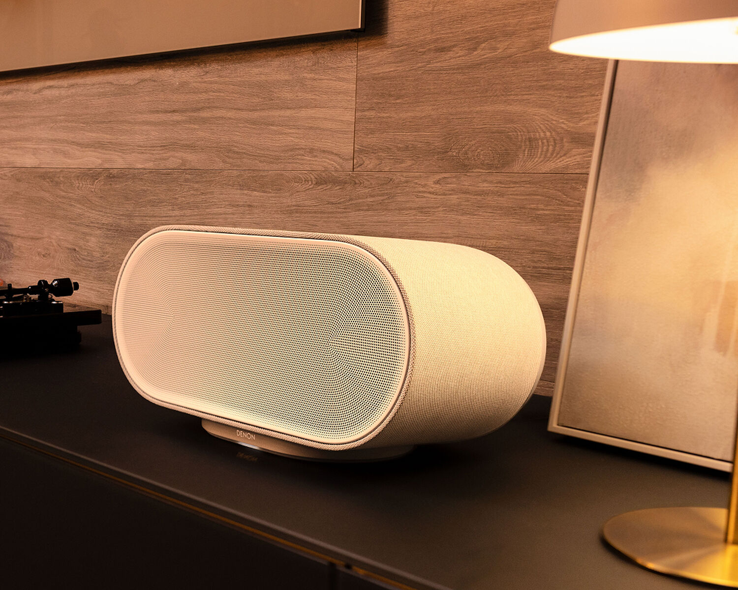 Denon Home 600 on a table.