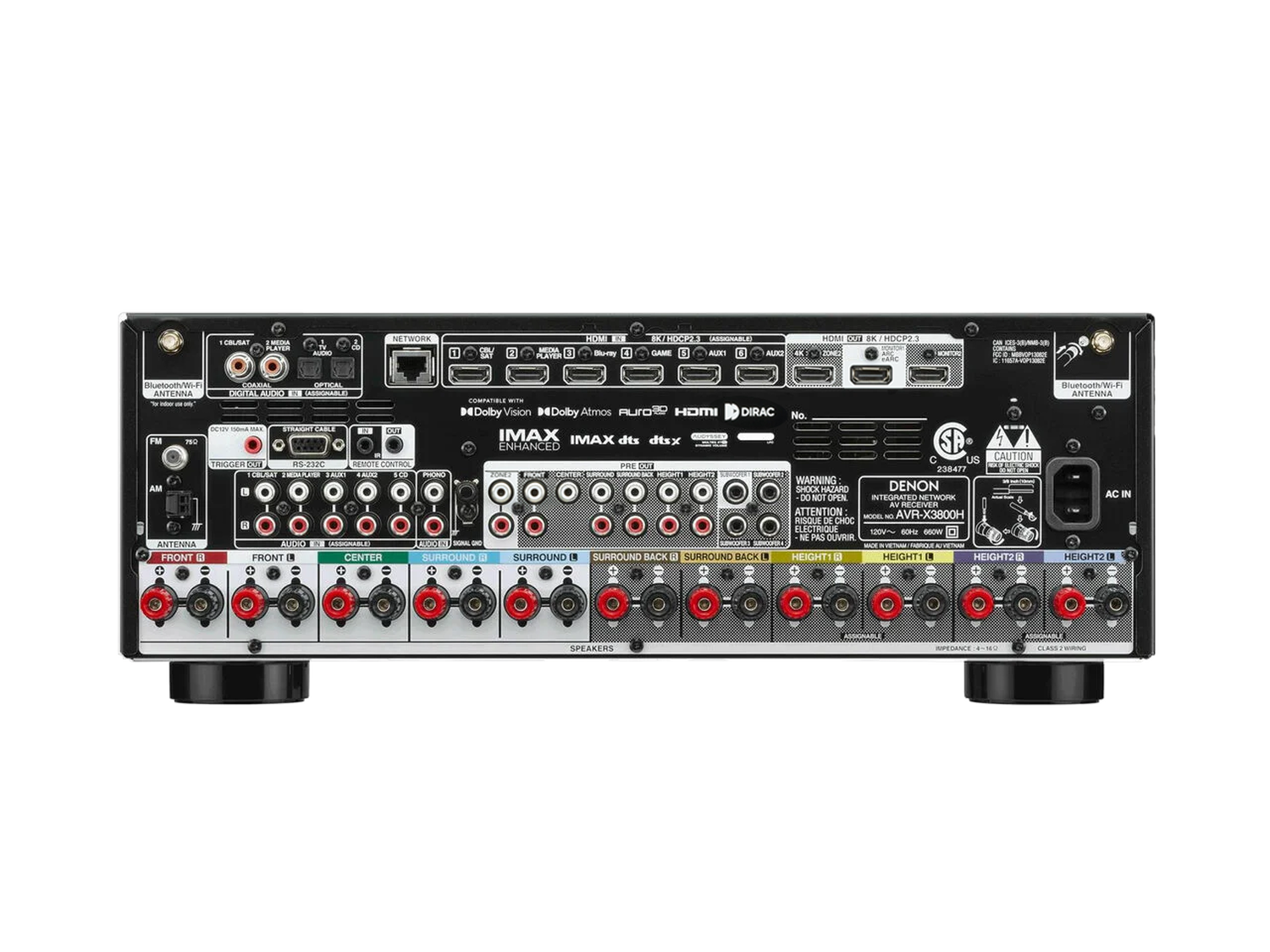 AVR-X3800H, Black, dynamic