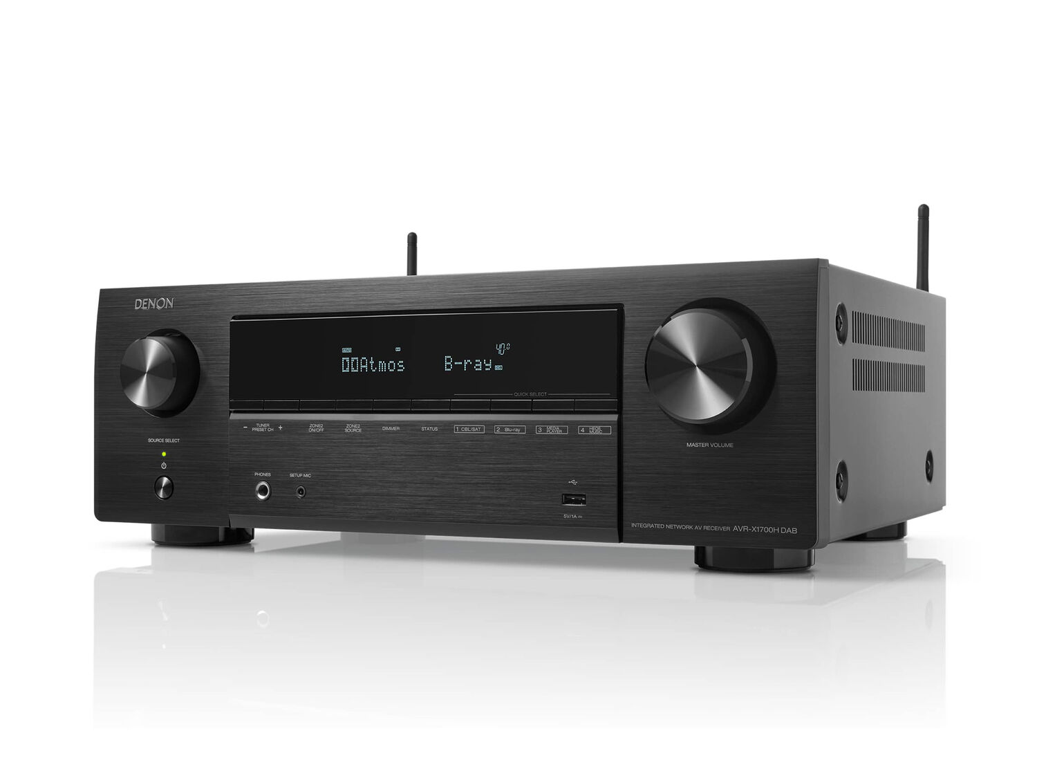 AVR-X1700H DAB, Black, dynamic