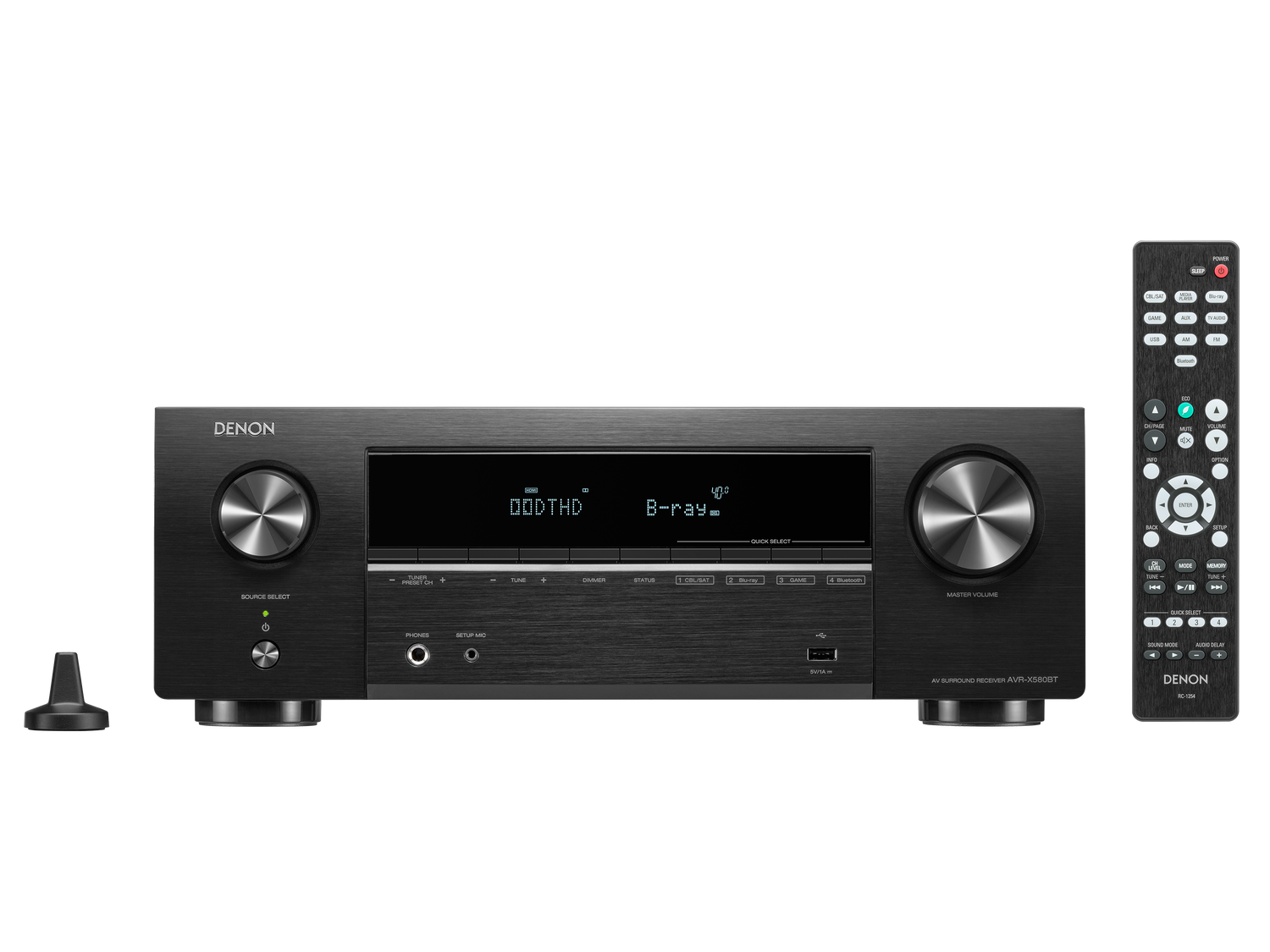 AVR-X580BT, Black, dynamic