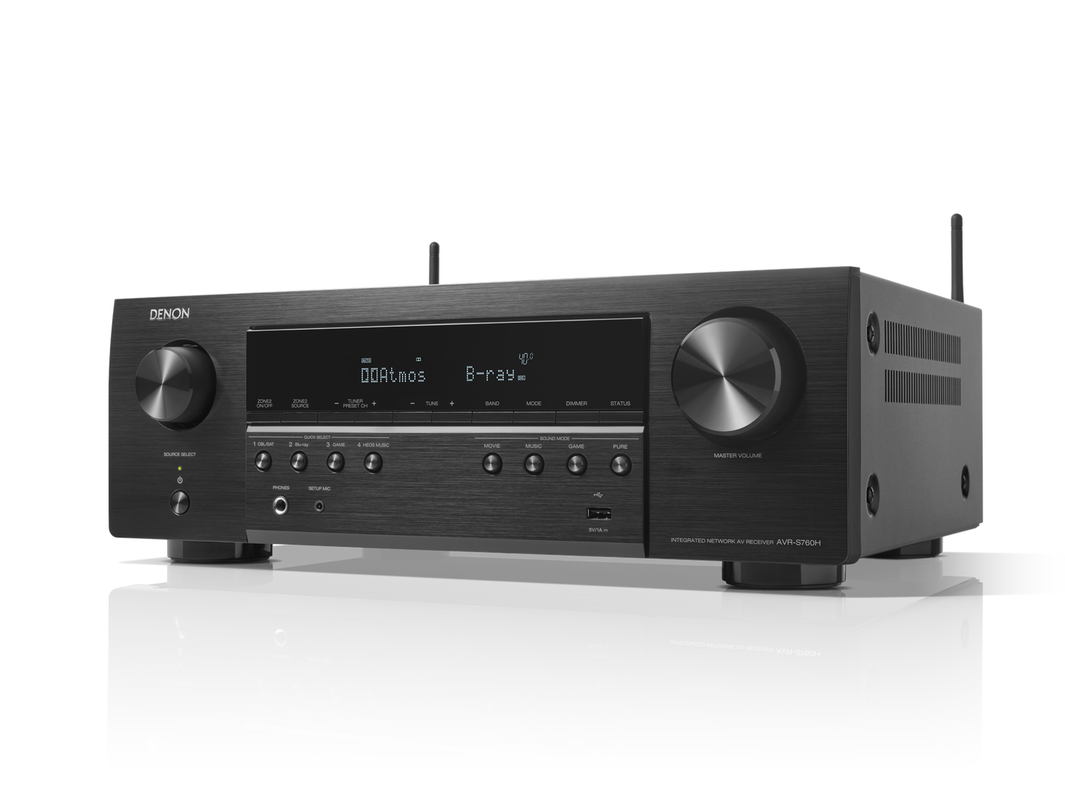 AVR-S760H, Black, dynamic