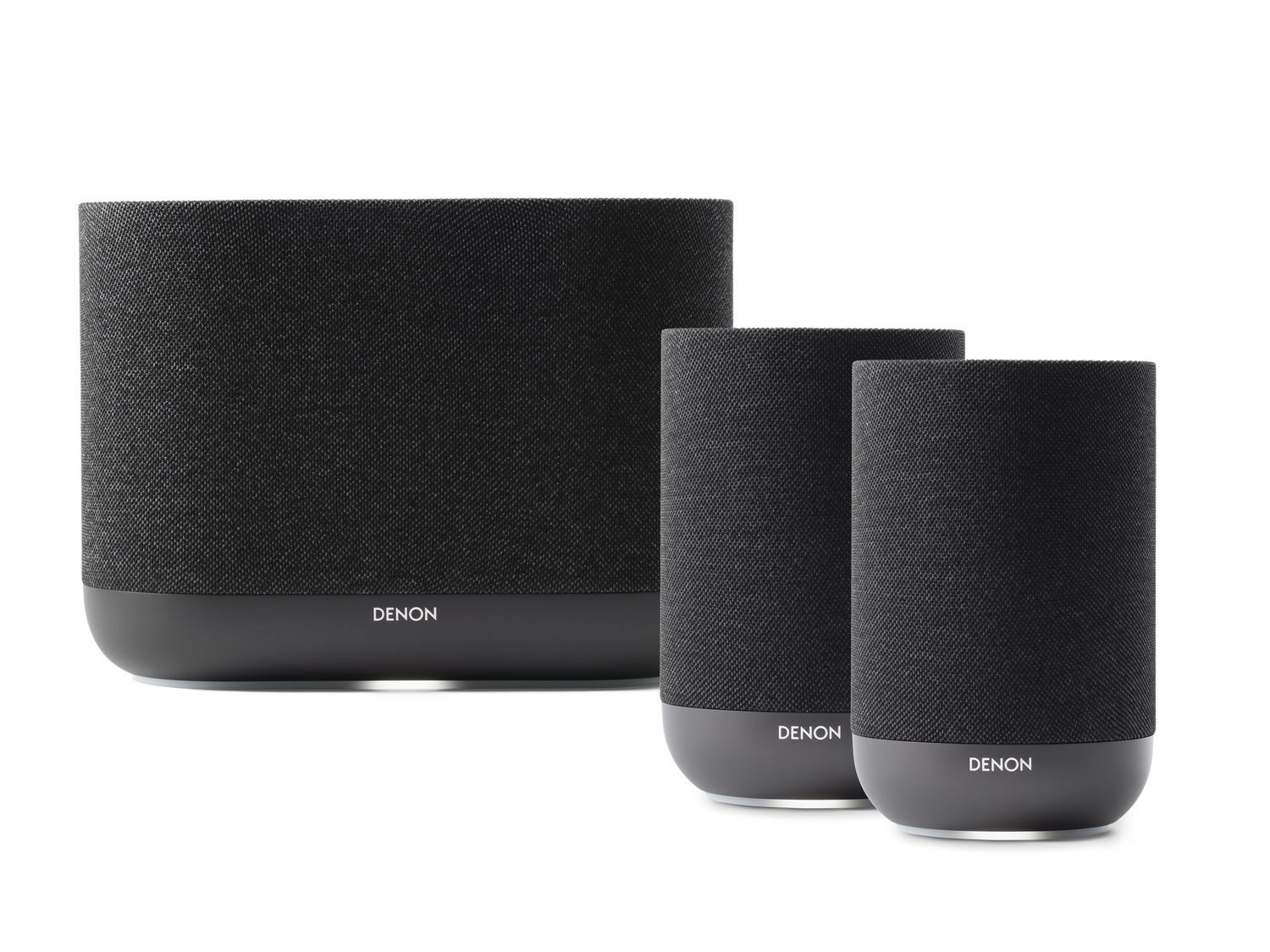 Denon Home 400 with Denon Home 200 (2-Pack) Multi-room Bundle, Charcoal, dynamic
