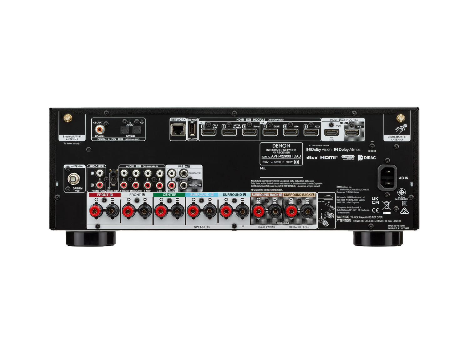 AVR-X2900H DAB, Black, dynamic