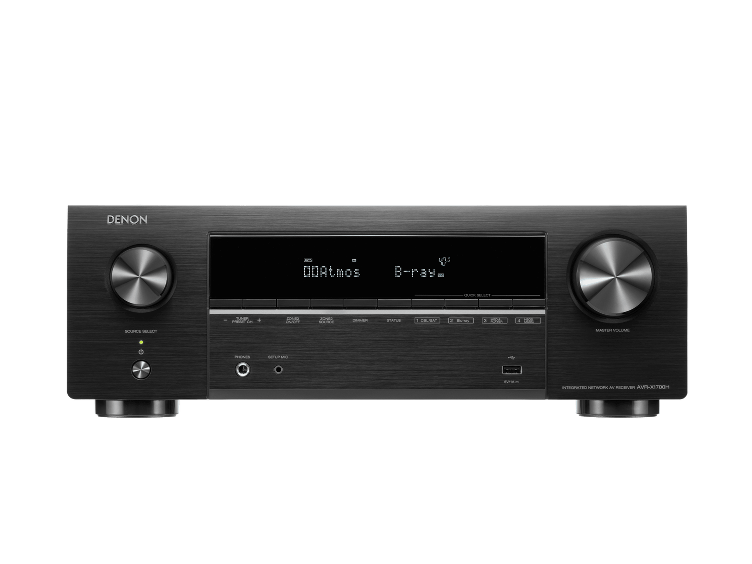 AVR-X1700H, Black, dynamic