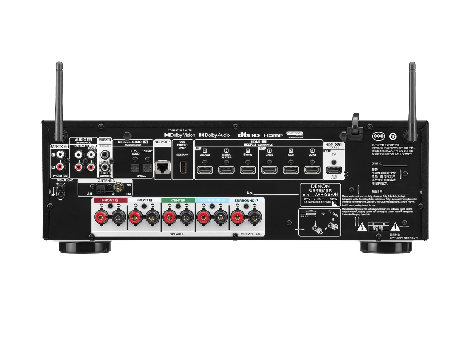 AVR-S670H, 黑色, dynamic