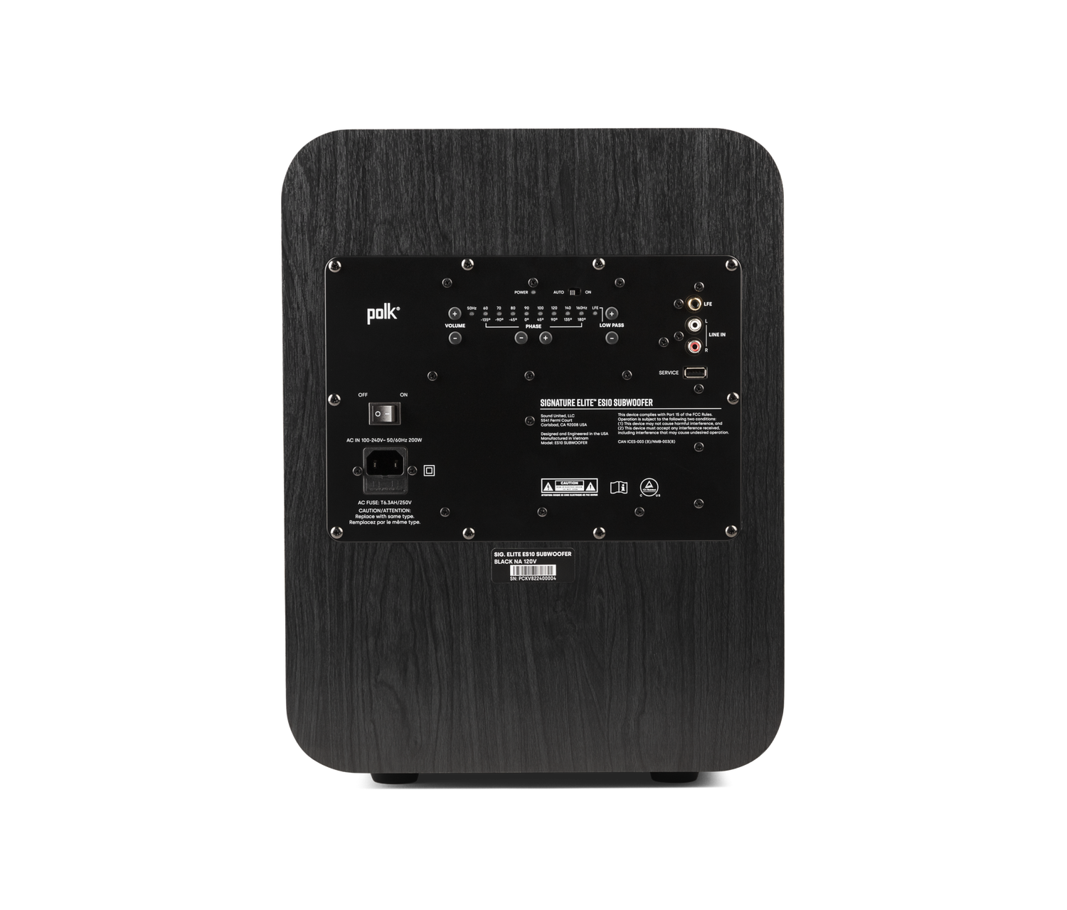 Signature Elite ES10 Subwoofer, Black, dynamic