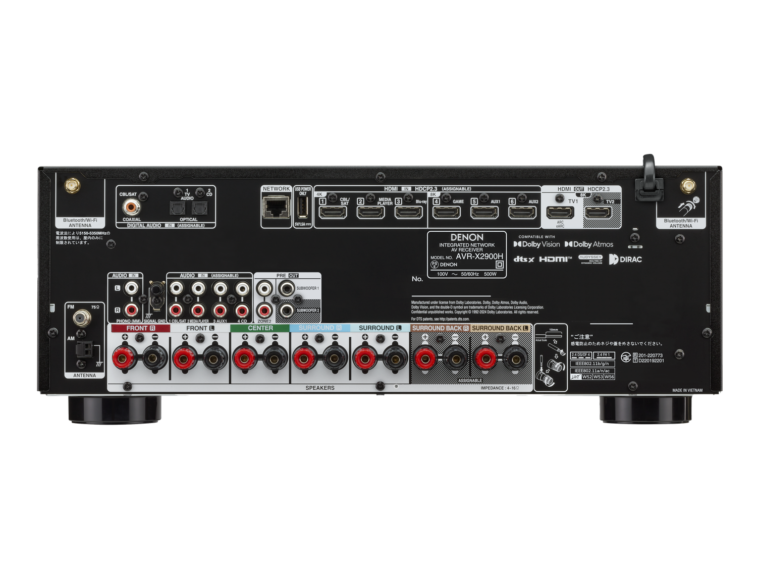 AVR-X2900H, ブラック, dynamic