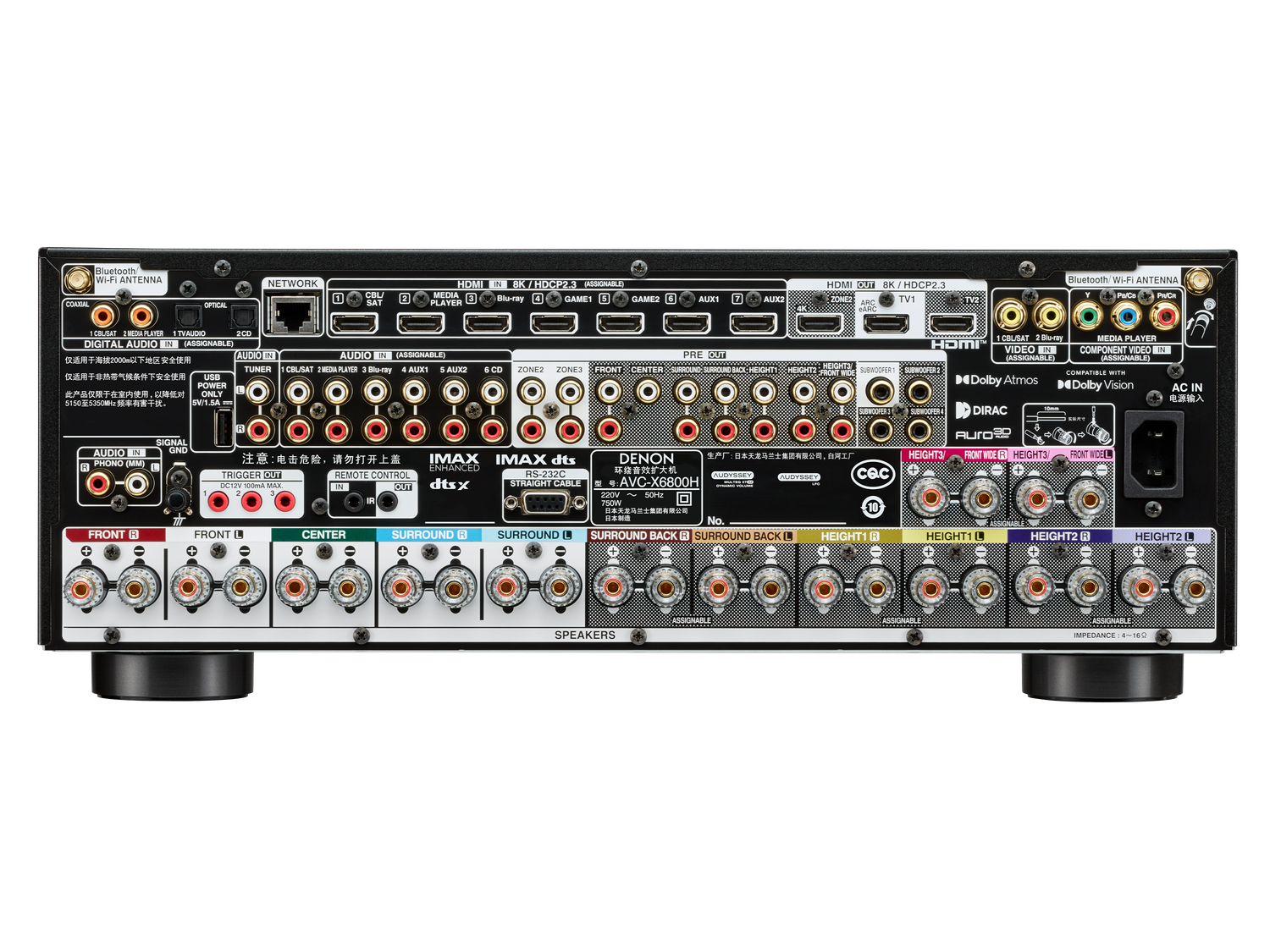 AVC-X6800H, 黑色, dynamic