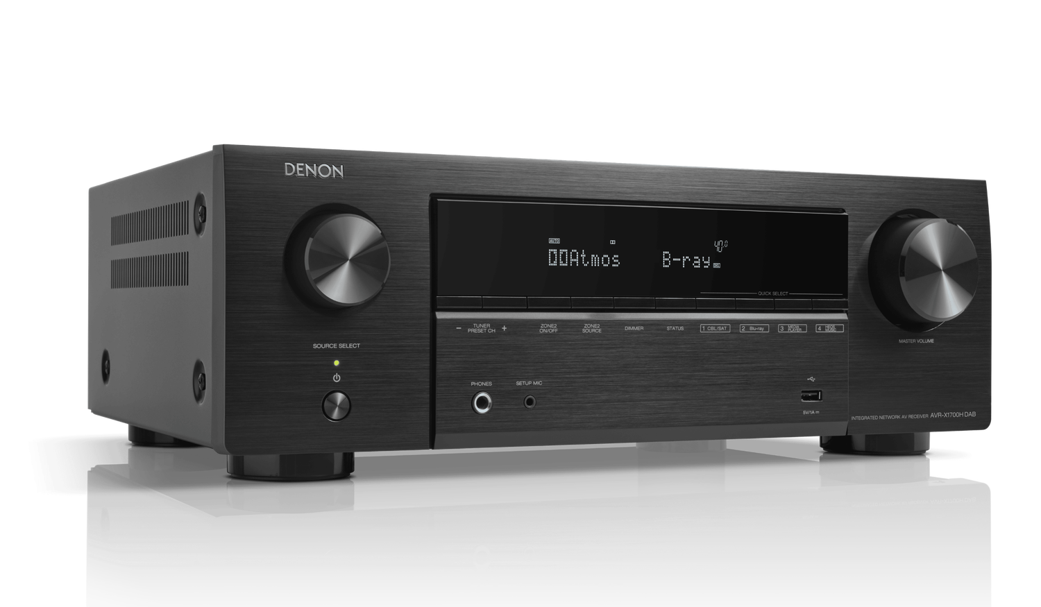 AVR-X1700H DAB, Black, dynamic