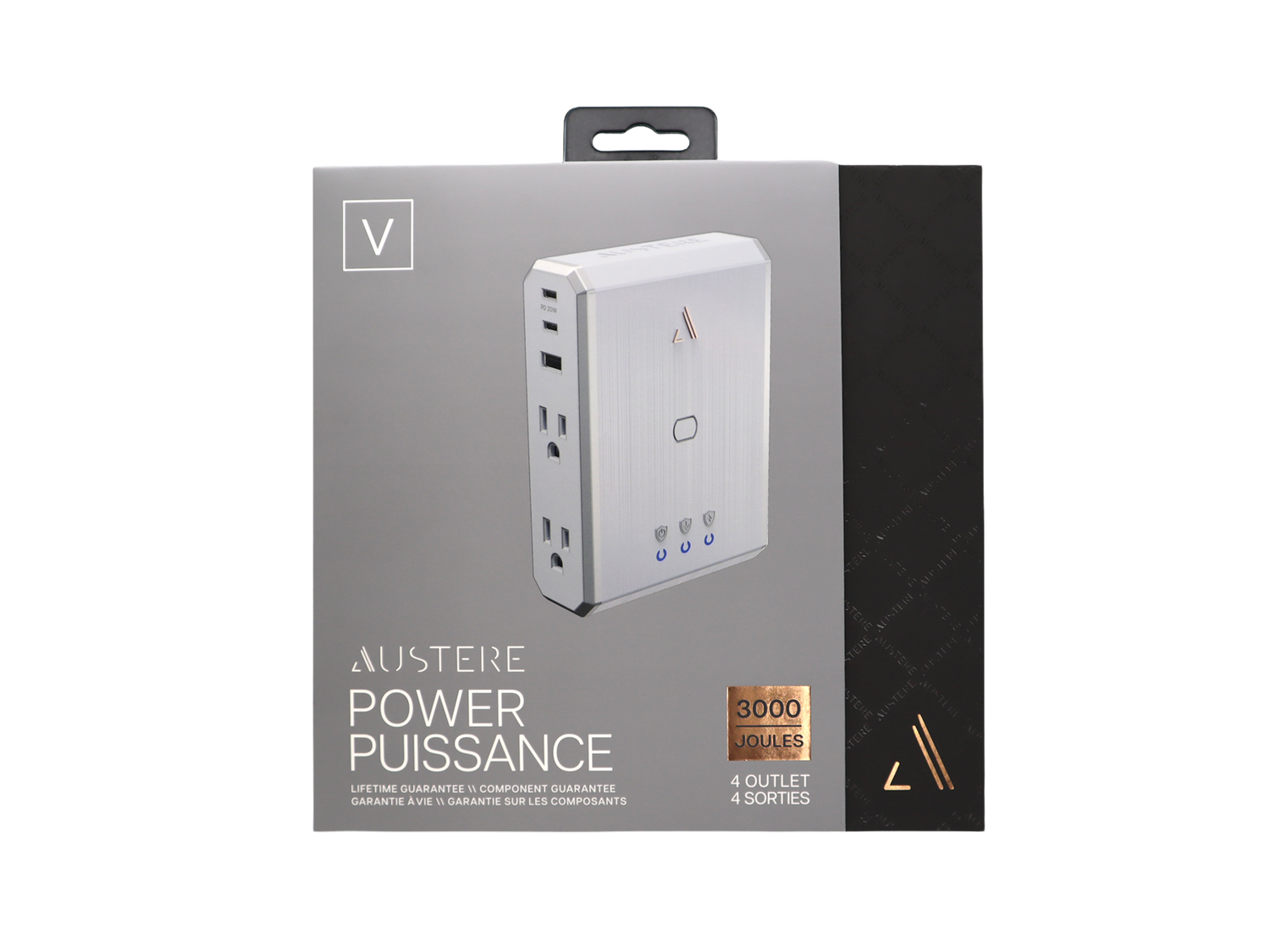 V Series Appliance Power 4-Outlet Surge Protector and Charger, , dynamic