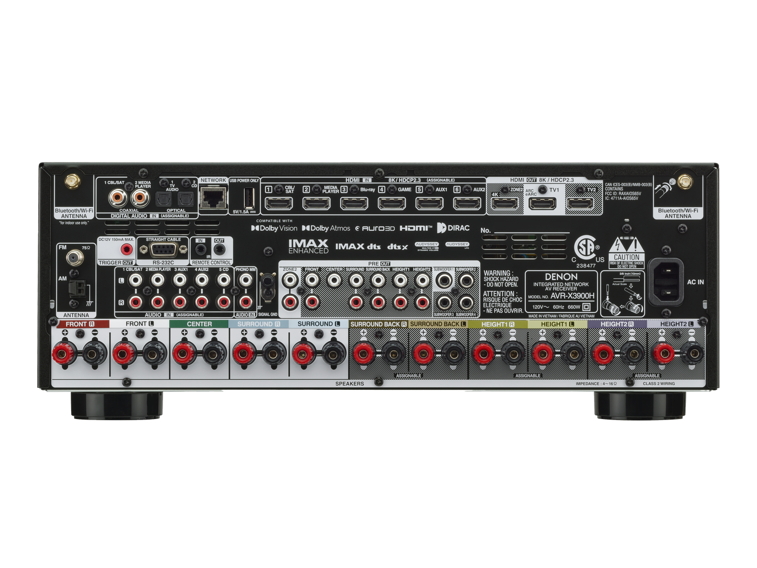 AVR-X3900H, Black, dynamic