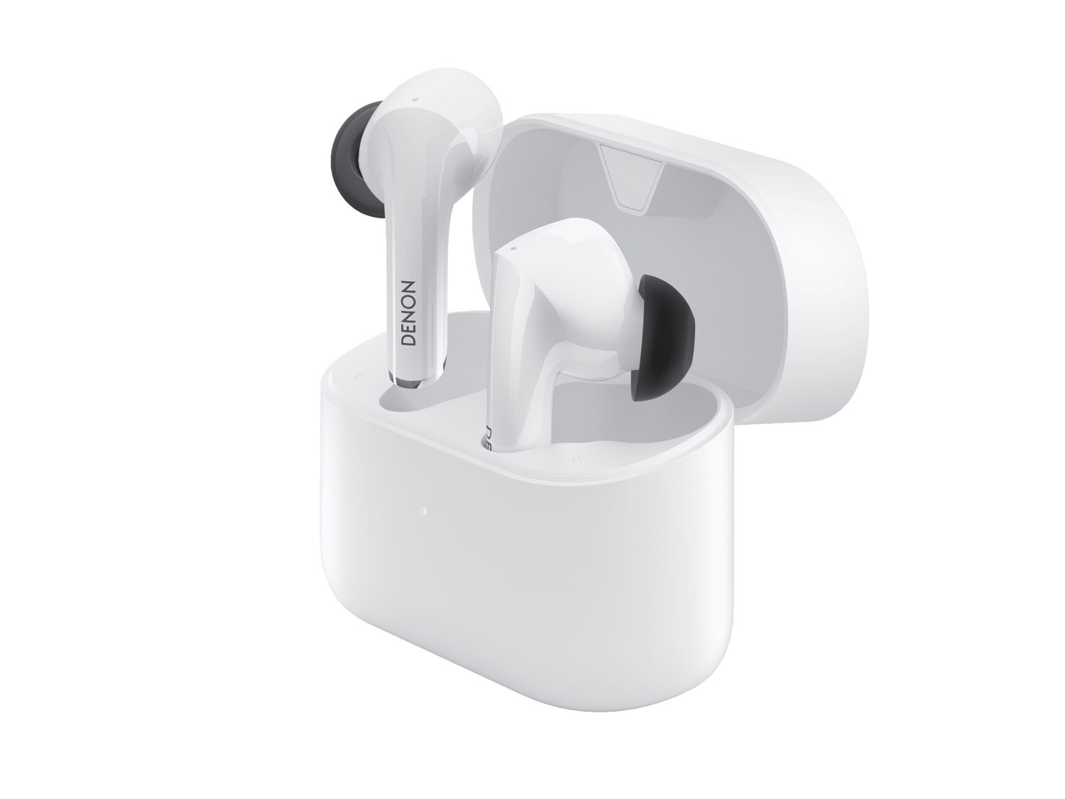 Denon Noise Cancelling Earbuds, White, dynamic