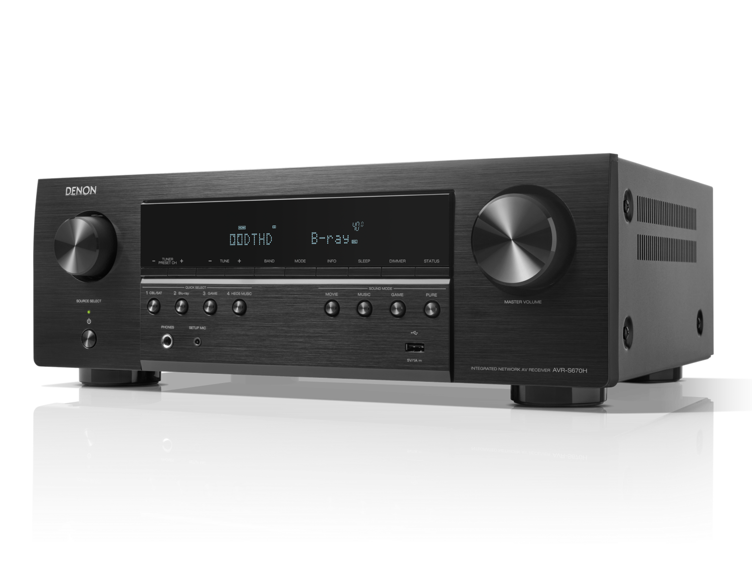AVR-S670H, Zwart, dynamic