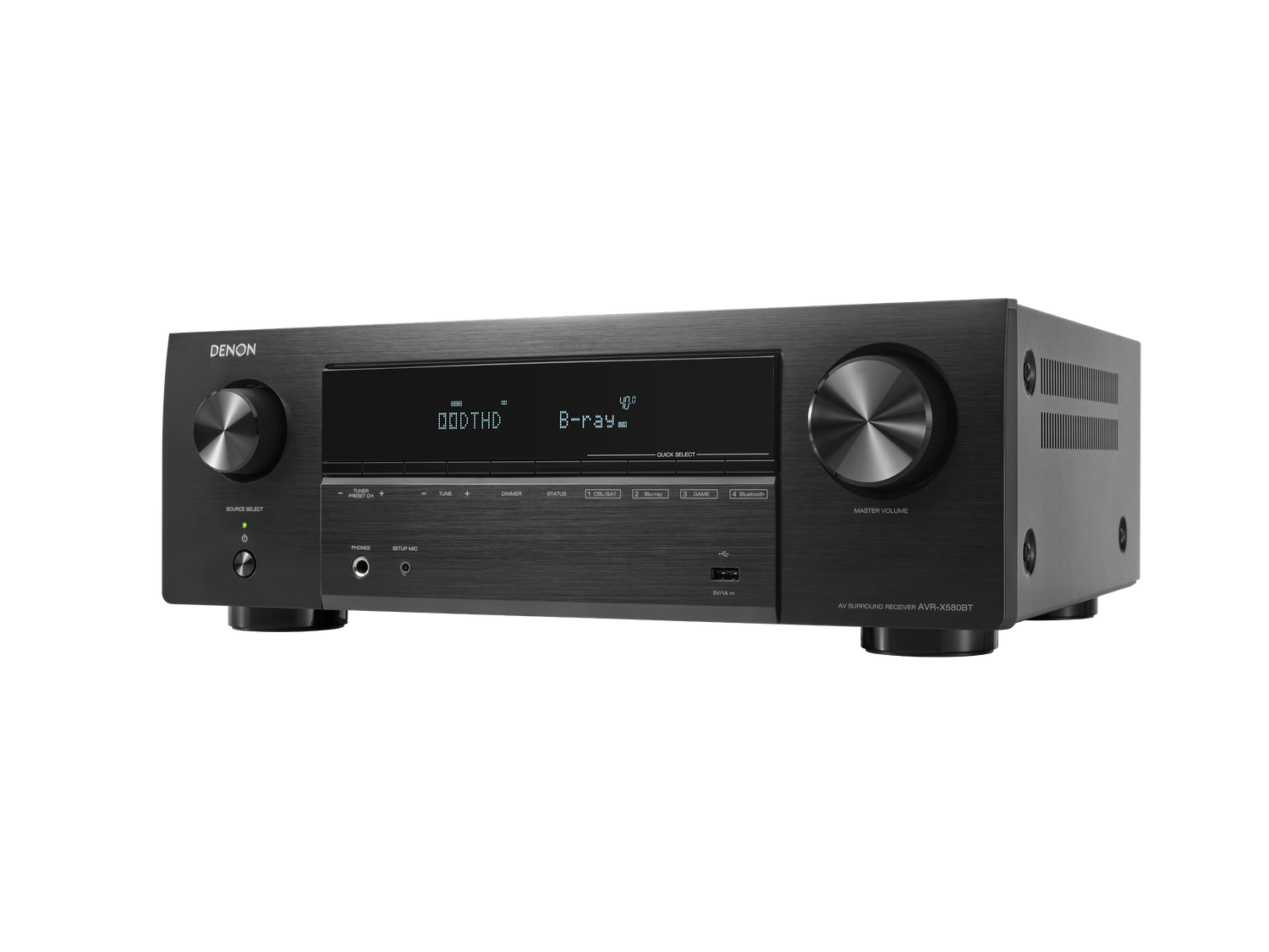 AVR-X580BT, Black, dynamic