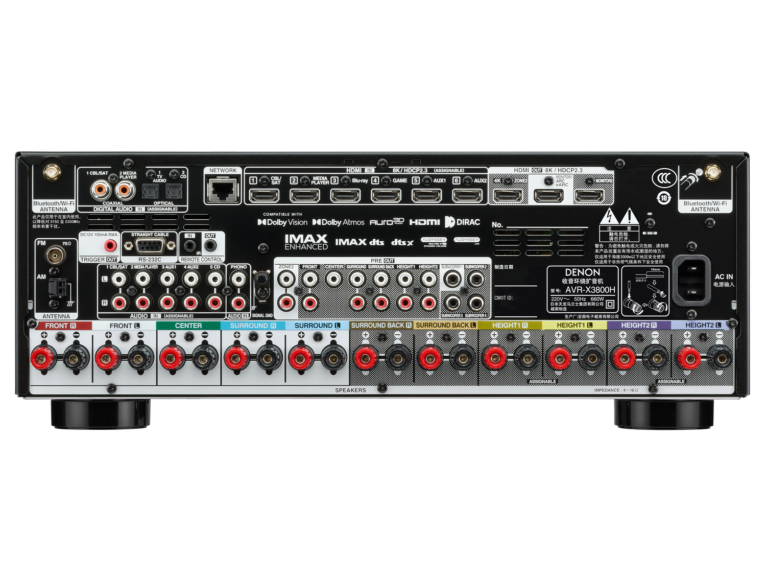 AVC-X3800H, 黑色, dynamic