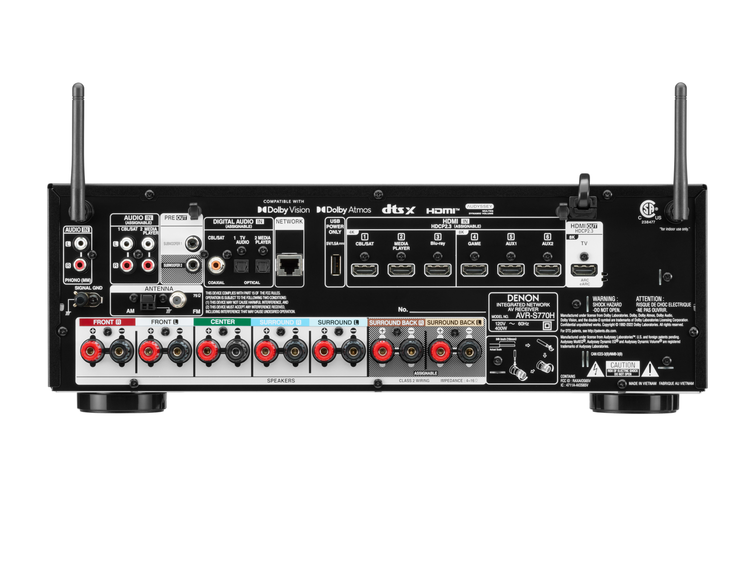 AVR-S770H, Black, dynamic