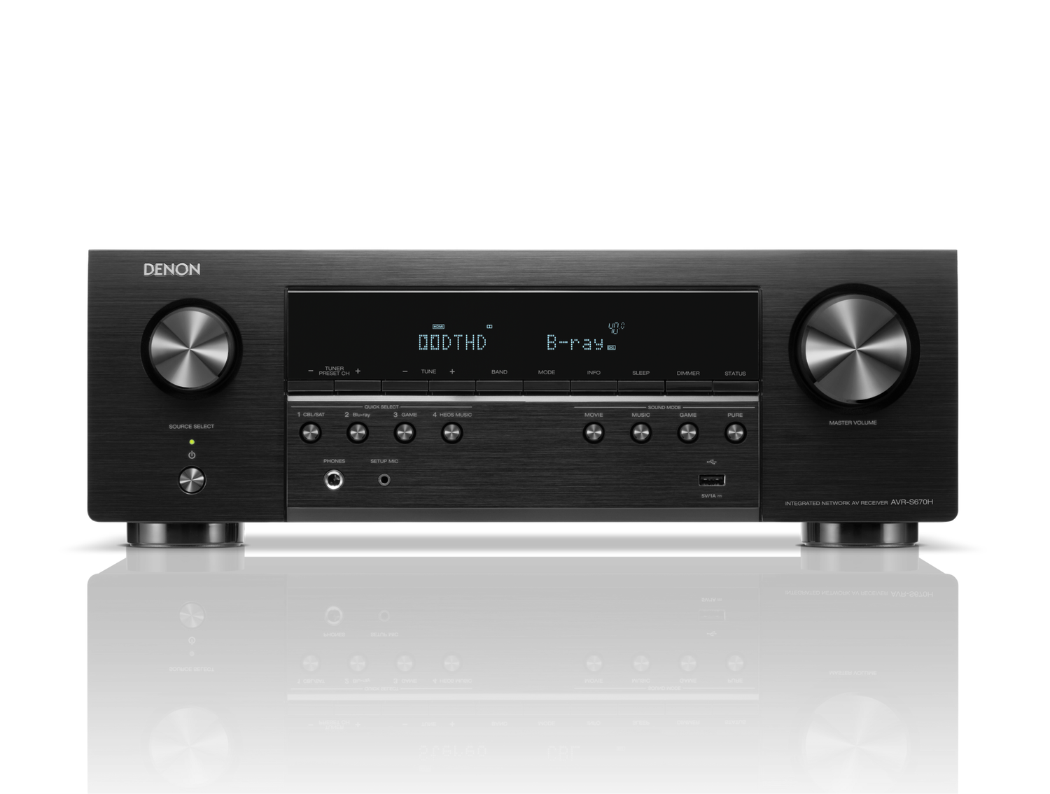 AVR-S670H, Zwart, dynamic