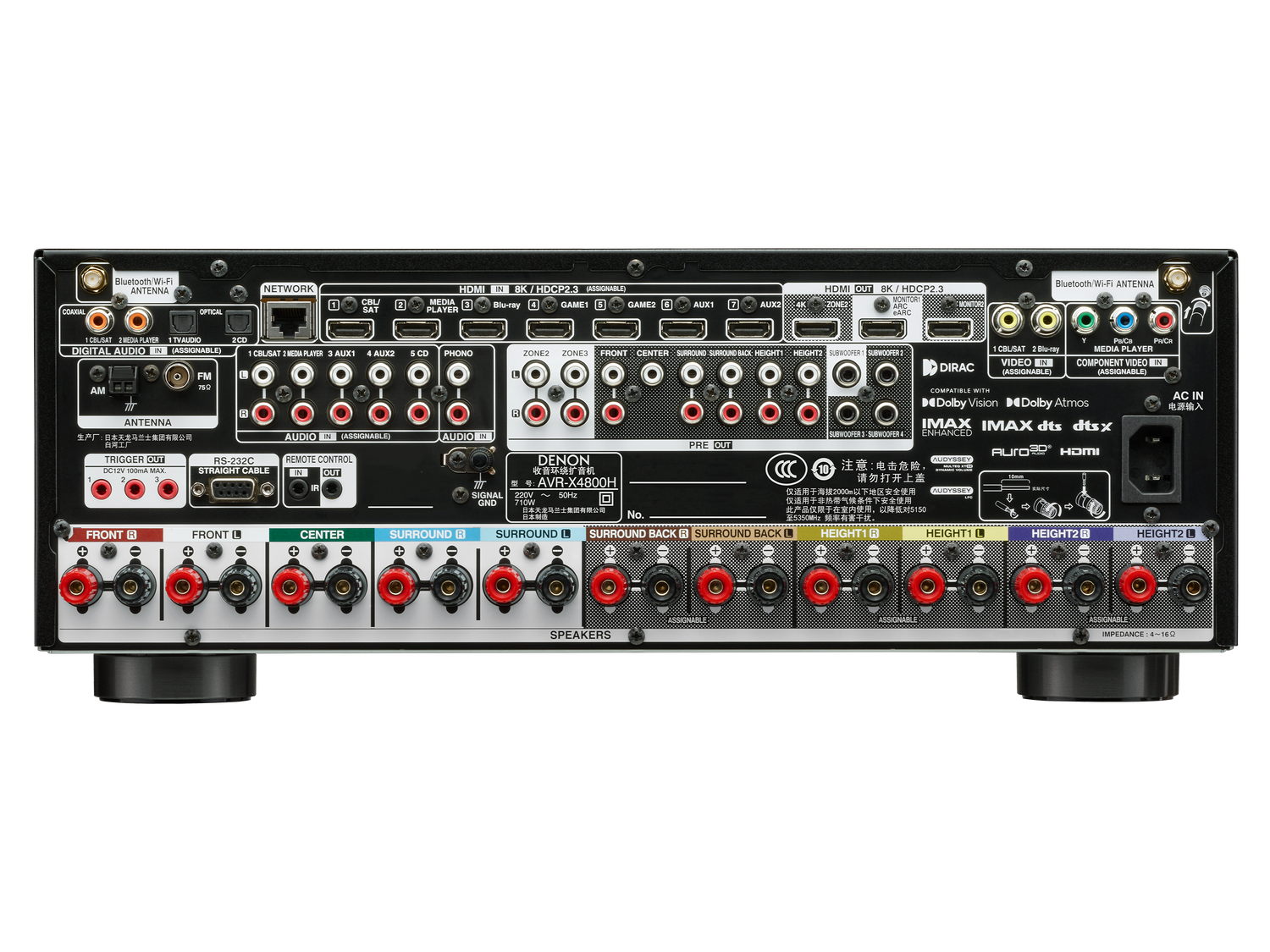 AVR-X4800H, 黑色, dynamic