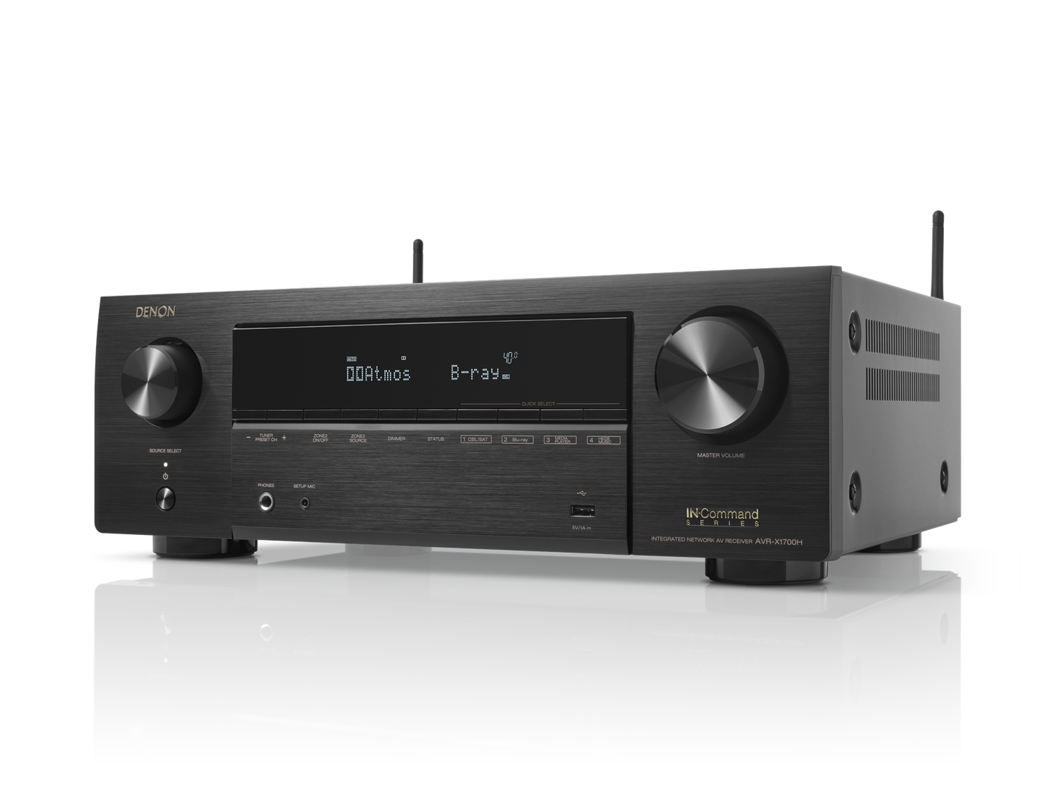 AVR-X1700H, Black, dynamic