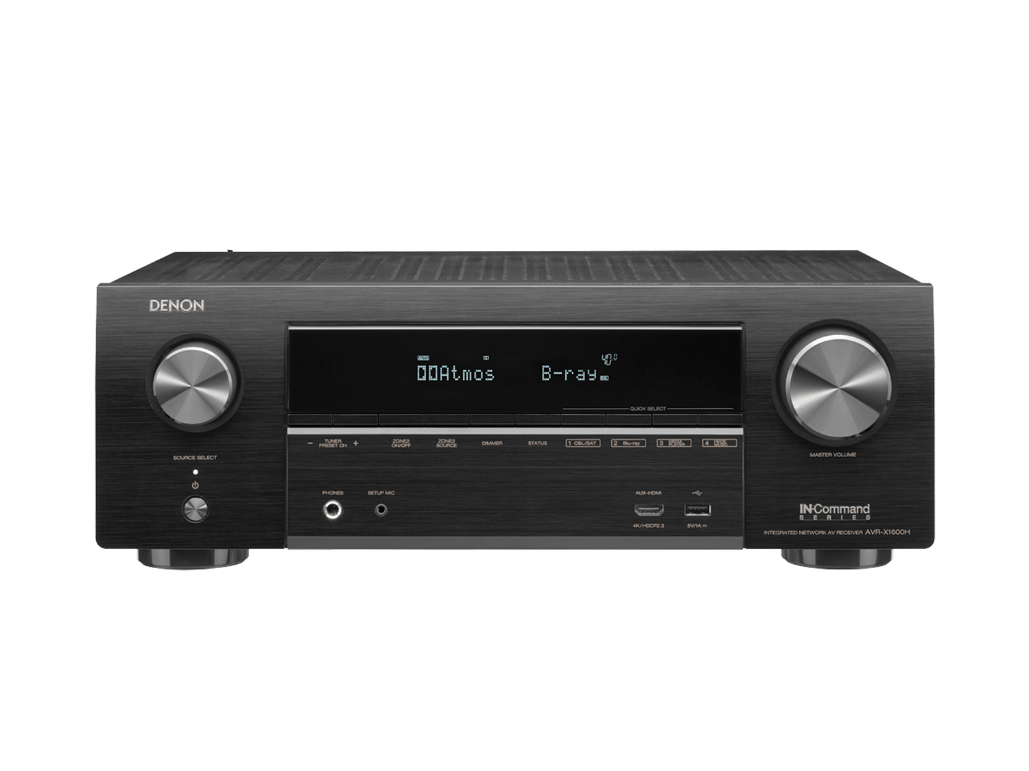 AVR-X1600H, Black, dynamic