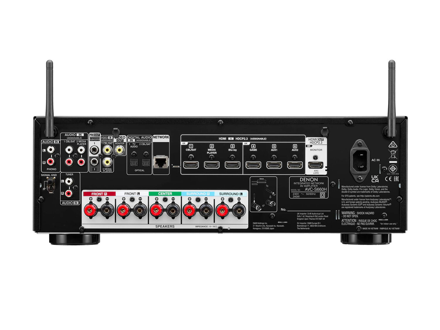 AVC-S660H, Black, dynamic