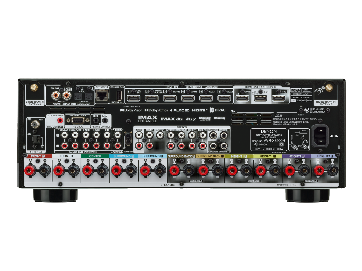 AVR-X3900H, ブラック, dynamic