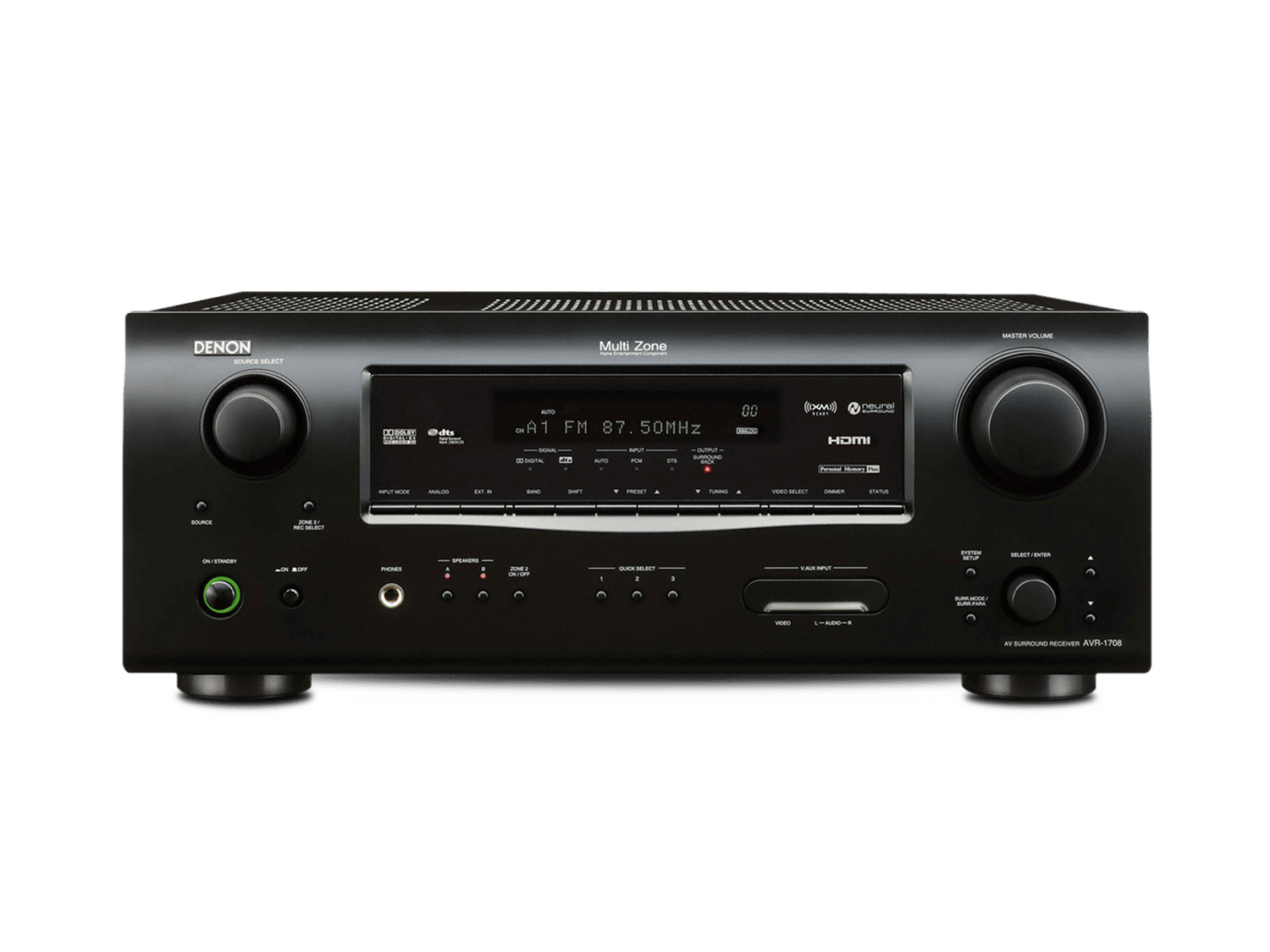 AVR-1708, Black, dynamic