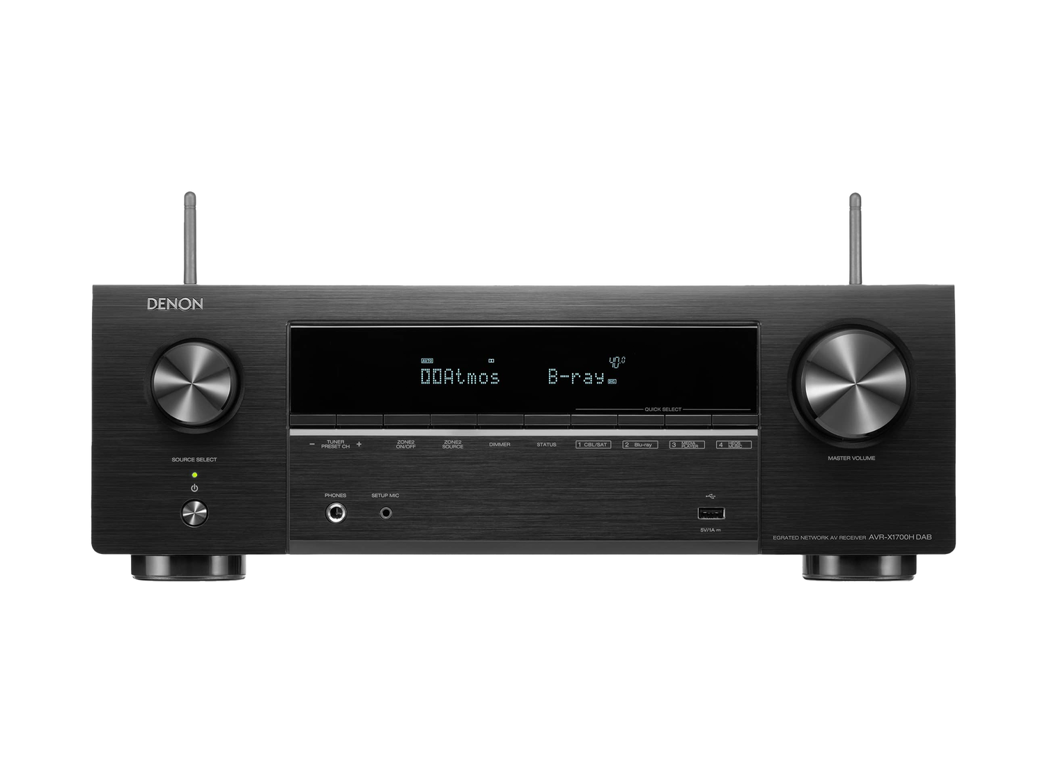 AVR-X1700H DAB, Black, dynamic